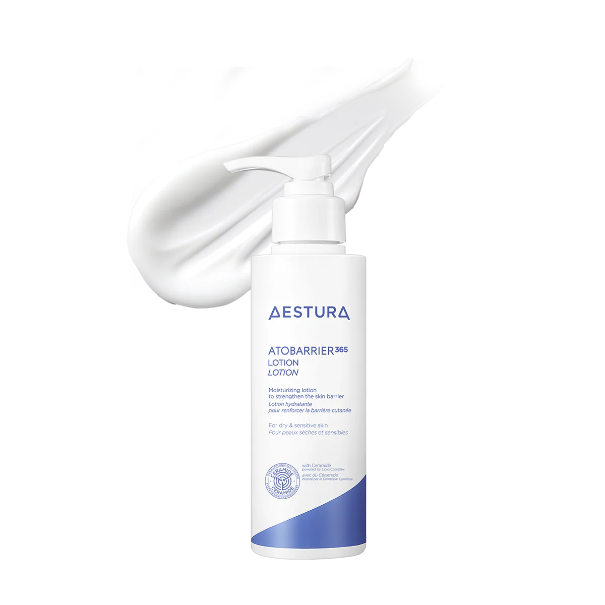 Aestura Atobarrier 365 lotion – Texture  peau sèche