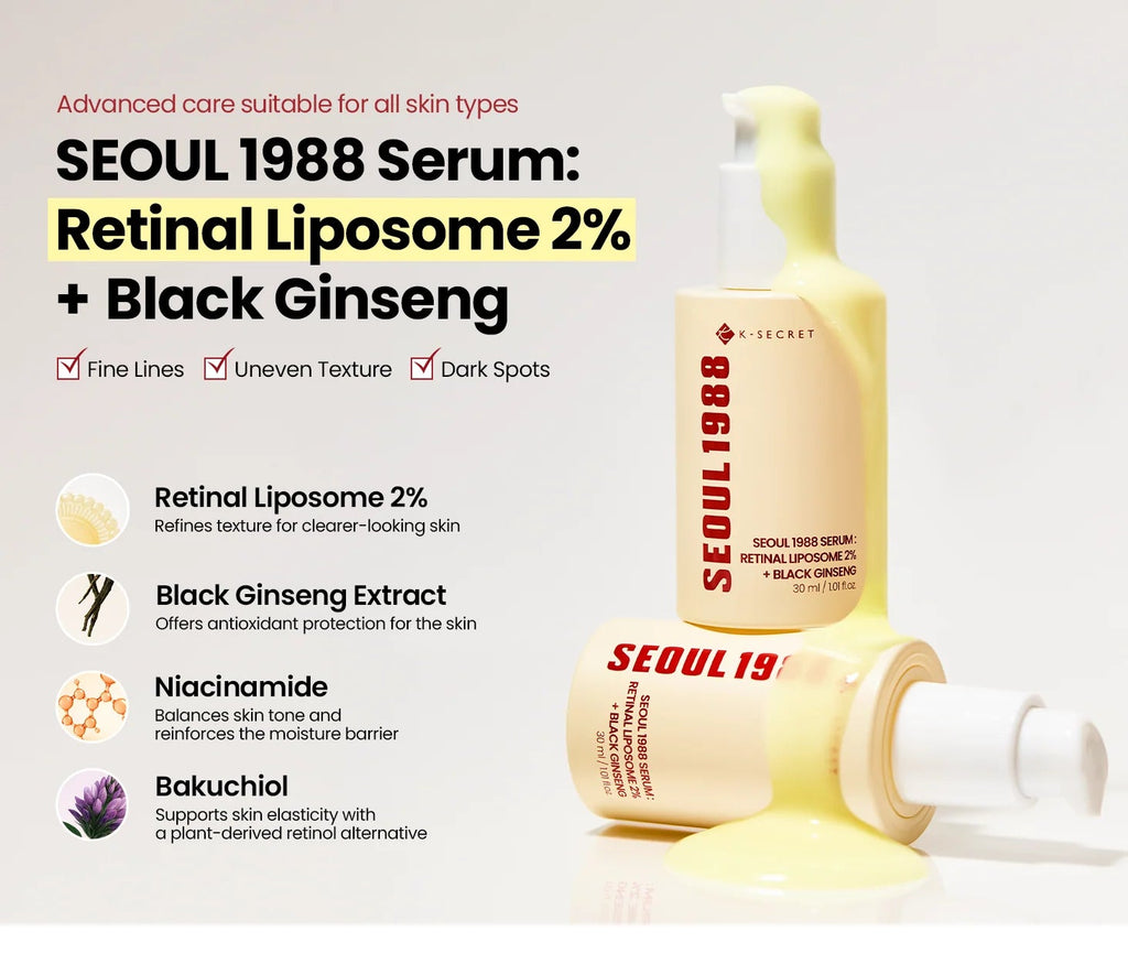 SEOUL 1988 Serum: Retinal Liposome 2% + Black Ginseng