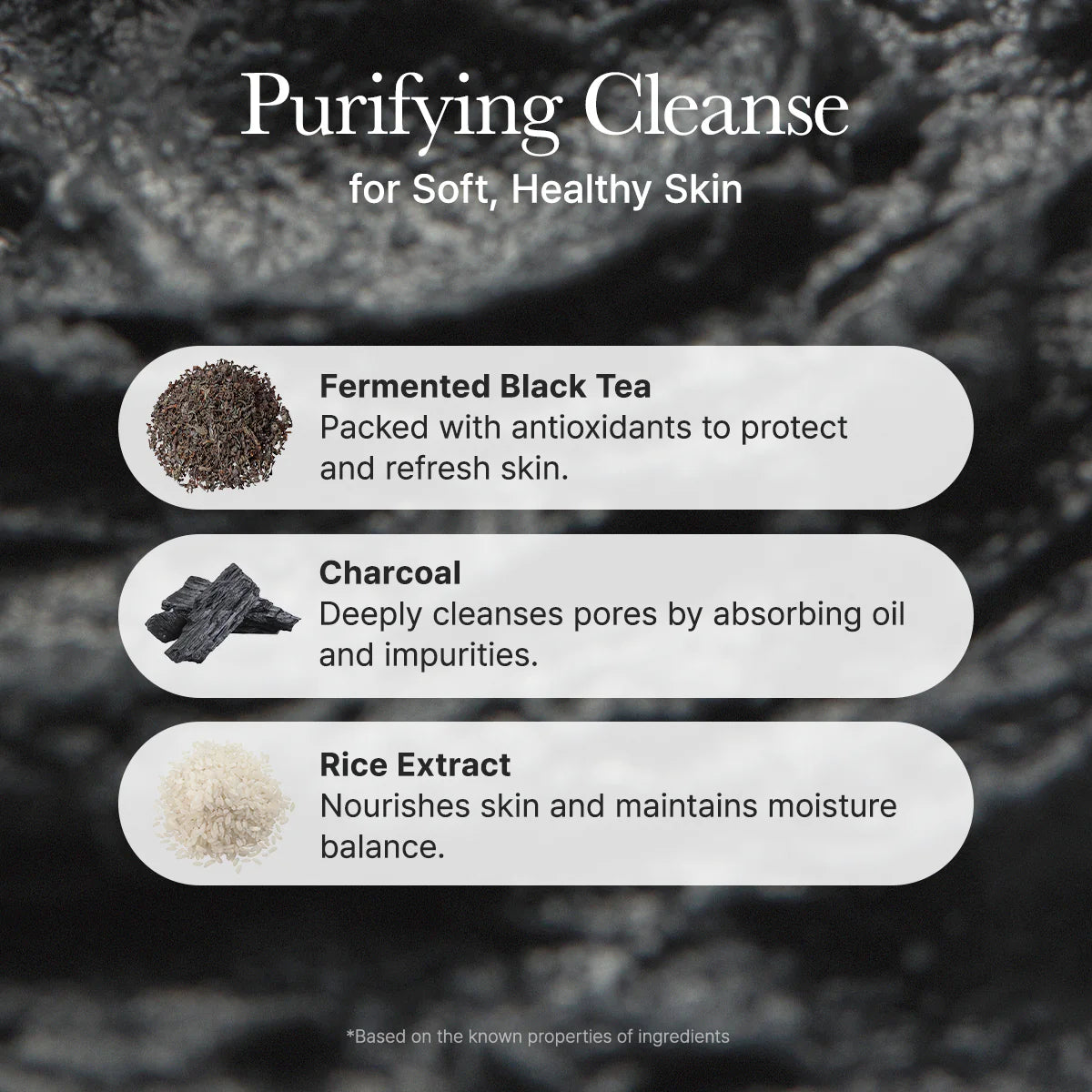 Black Tea Rice Mochi Cleanser