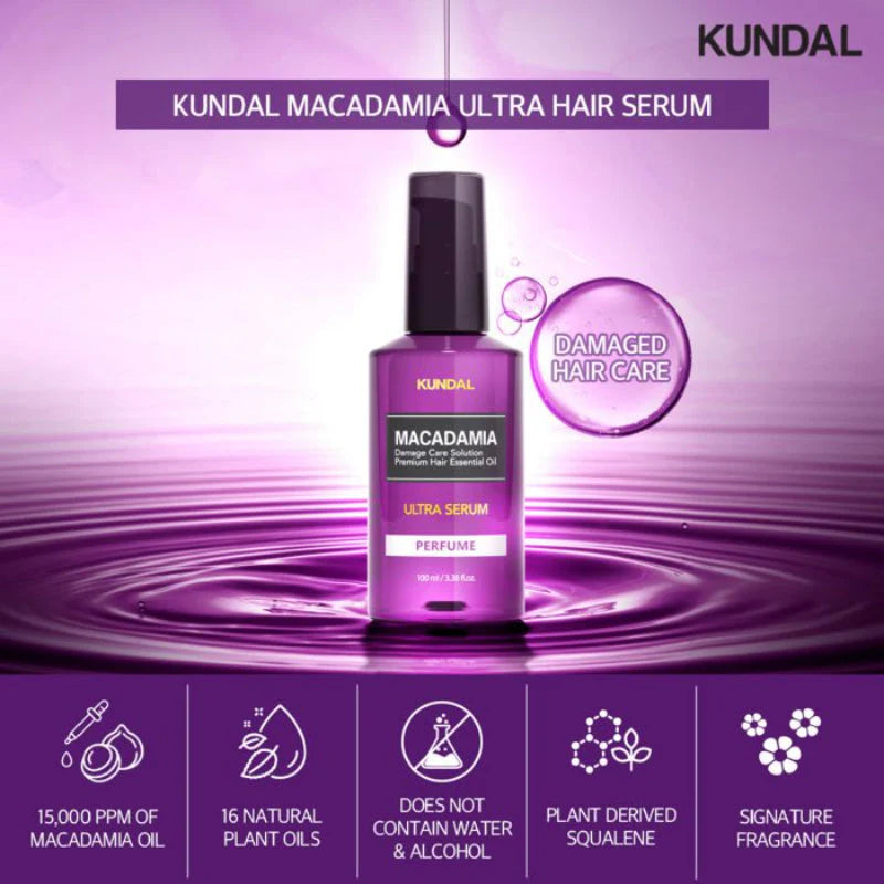 Macadamia Ultra Hair Serum – KUNDAL