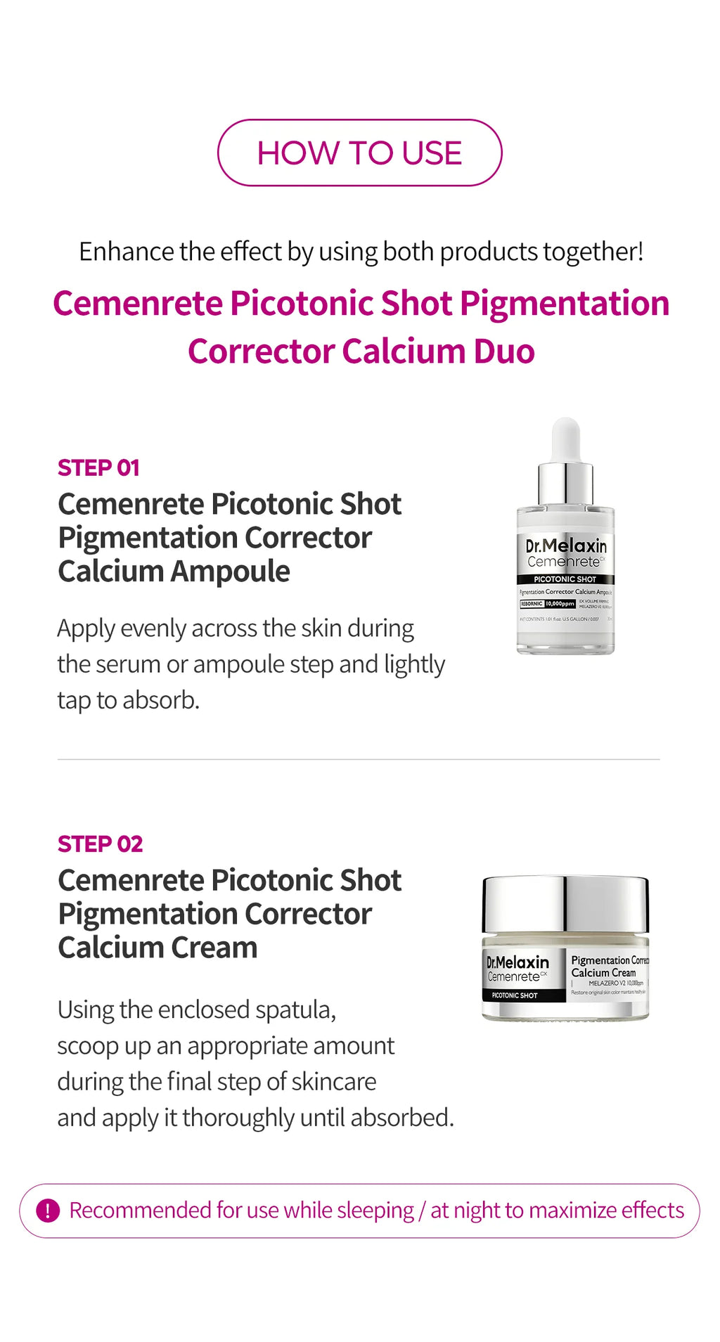 Cemenrete Picotonic Shot Pigmentation Cream
